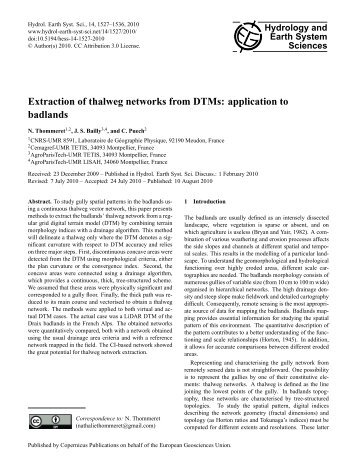 Final Revised Paper - Hydrology and Earth System Sciences