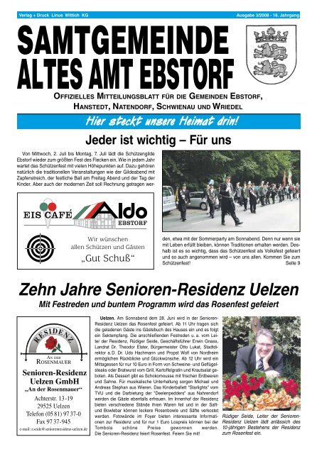 Zehn Jahre Senioren-Residenz Uelzen - Diezeitung4you.de