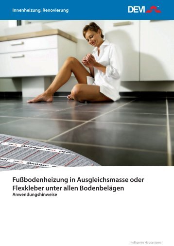 Fußbodenheizung in Ausgleichsmasse oder ... - Danfoss.com