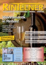 Weinromantik in Rinteln! Rintelner Weintage vom 3. bis 6. Oktober ...