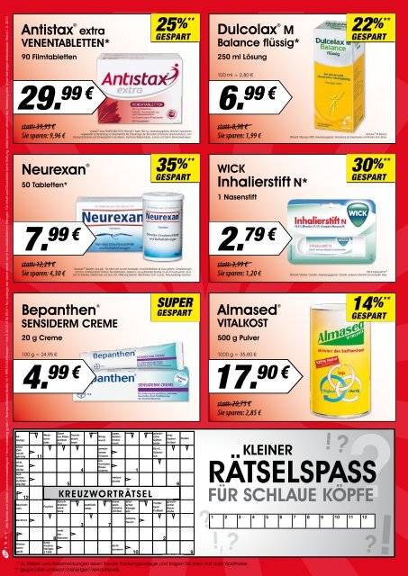 SUPER-SPARPREIS! - Apotheke am HÃ¼nstein Dautphetal