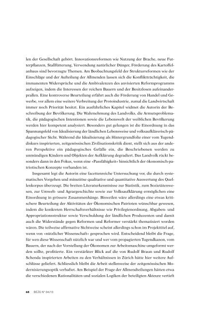 Buchbesprechungen - Berner Zeitschrift fÃ¼r Geschichte