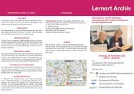 Lernort Archiv - Archive in NRW