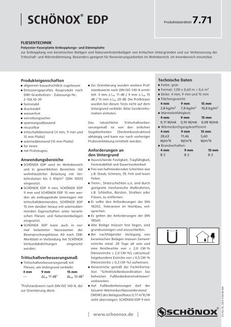 SCHÃ–NOX EDP - Schonox