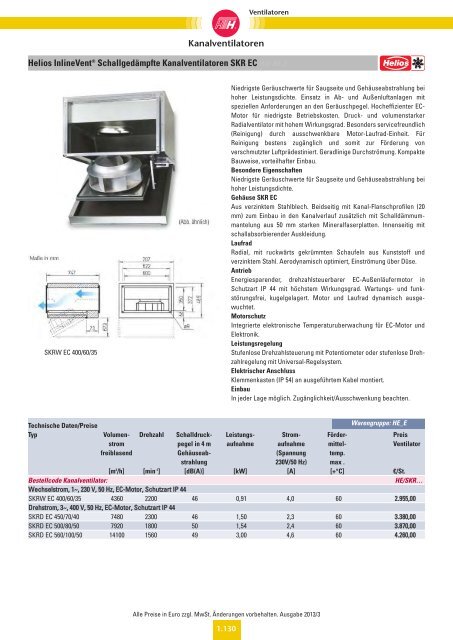 Verzeichnis: Ventilatoren