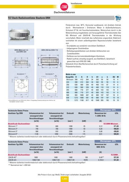 Verzeichnis: Ventilatoren