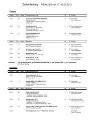 Zeiteinteilung Ihlow,PLS vom 17.-19.05.2013 - pls-service.de