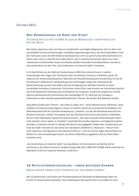 KRH Nachrichten - Klinikum Region Hannover GmbH