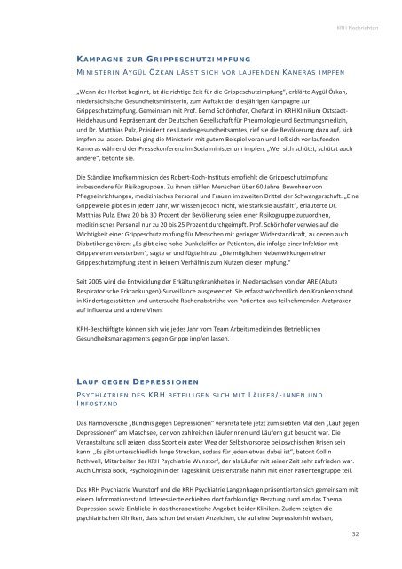 KRH Nachrichten - Klinikum Region Hannover GmbH