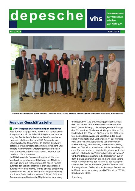depesche 03/2013 (PDF) - VHS in NRW