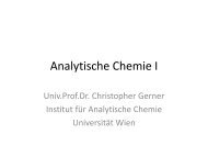 Teil 1 - Institut fÃ¼r Analytische Chemie - UniversitÃ¤t Wien