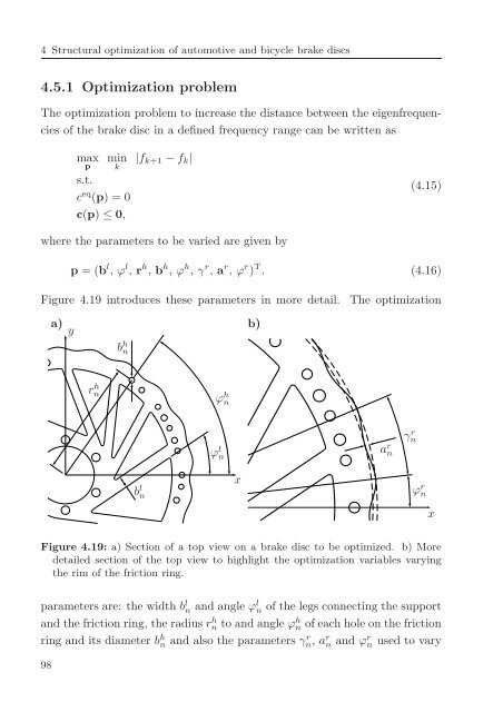 Avoidance of brake squeal by a separation of the brake ... - tuprints