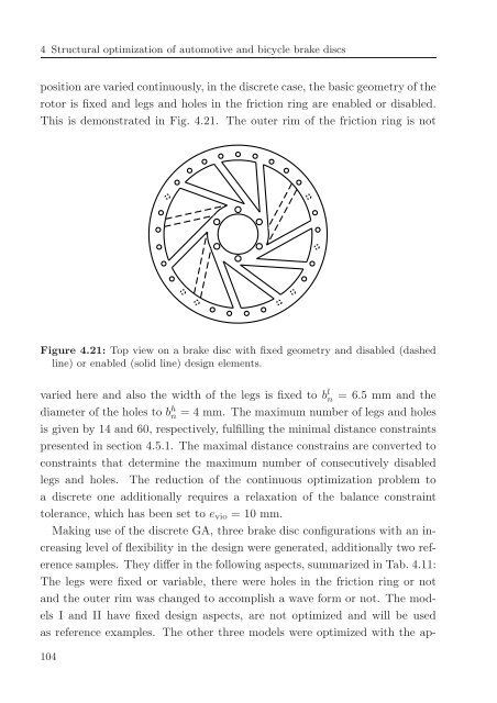 Avoidance of brake squeal by a separation of the brake ... - tuprints