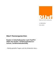 DIJuF-Themengutachten Kosten in Unterhaltssachen nach FamFG I ...