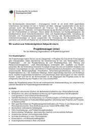 Projektmanager (m/w) - Finanzagentur GmbH