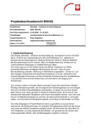 Projektabschlussbericht BIWAQ Westnetz 22-2-13 - DiÃ¶zesan ...