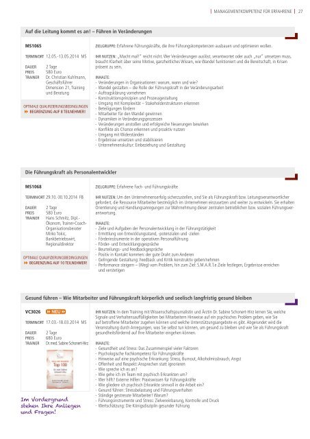 ManageMent - Rheinisch-WestfÃ¤lische Genossenschaftsakademie