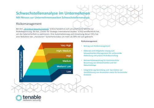 Mit Nessus zur unternehmensweiten ... - Datakontext