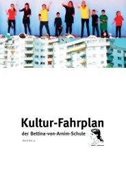 KulturagentenFAHRPLAN - Bettina-von-Arnim Oberschule