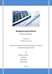 Budgetierungs Budgetierungsverfahren - Hochschule fÃ¼r ...