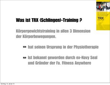 TRX-Schlingentraining: Kurzinfo und Mustertrainingsplan