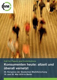 Call for Papers - Berufsverband Deutscher Markt