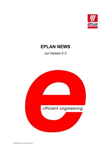 EPLAN News zur Version 2.3