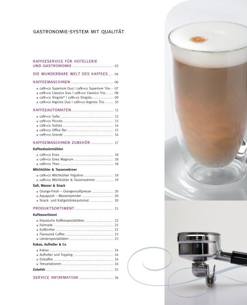 Laden Sie hier den aktuellen Gastro Katalog herunter. - cafÃ©+co ...