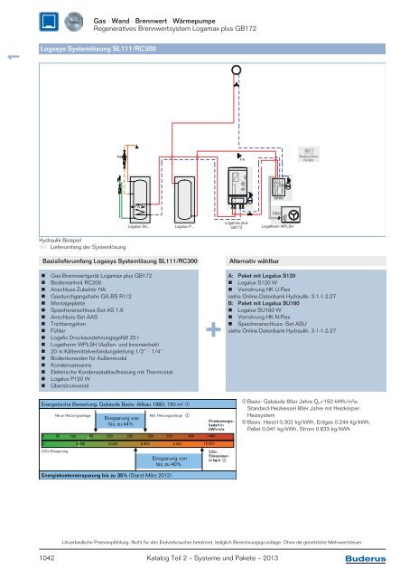 Kapitel 1 Gas/Wand- u. Kompaktheizzentral-Pakete Produktvorteile