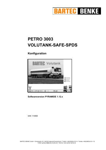 petro 3003 volutank-safe-spds - Bartec Sicherheits-Schaltanlagen ...
