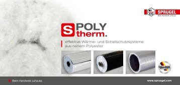 S-POLYtherm BroschÃ¼re als PDF-Download - Gerhard SprÃ¼gel GmbH