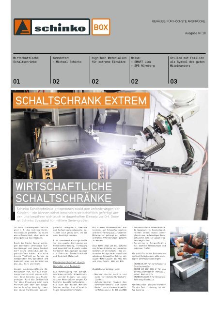 Wirtschaftliche schaltschrÃ¤nke schaltschrank eXtreM - Schinko GmbH