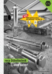 reca DÃ¼beltechnik ...aber sicher! - Decke-wand-boden.de