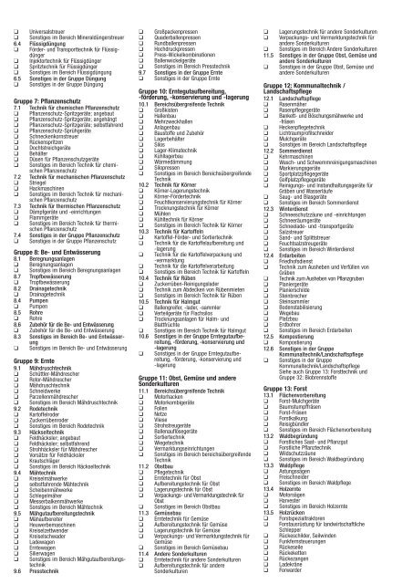 1 Produktverzeichnis fÃ¼r Medieneintrag - Agritechnica