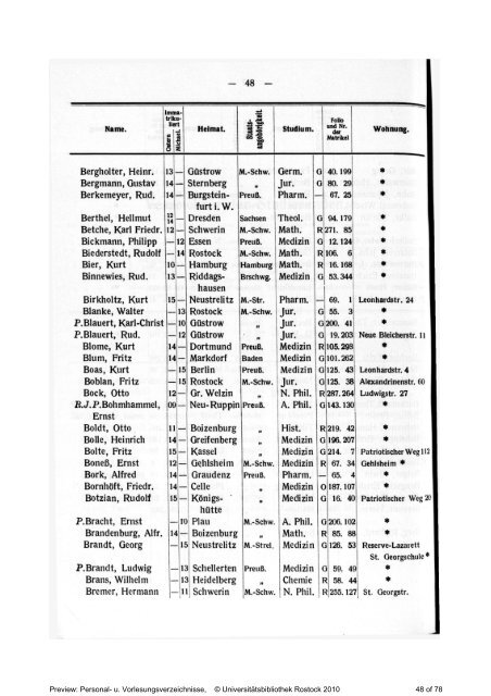 BehÃ¶rden, Lehrer, Beamten, Institute und Studierenden - RosDok