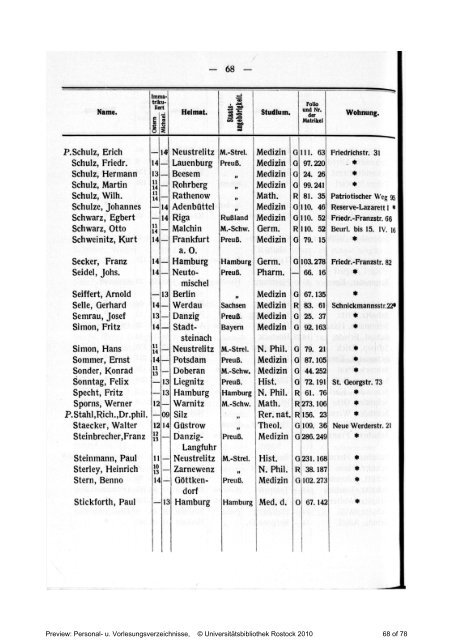 BehÃ¶rden, Lehrer, Beamten, Institute und Studierenden - RosDok