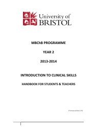 MBChB PROGRAMME YEAR 2 2013-2014 INTRODUCTION TO ...