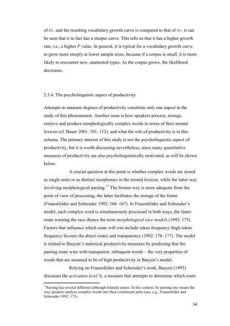 The morphological productivity of selected ... - Helda - Helsinki.fi