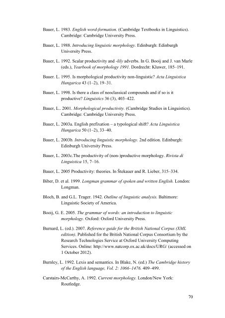 The morphological productivity of selected ... - Helda - Helsinki.fi