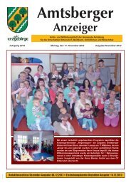 Amtsberger Anzeiger - in der Gemeinde Amtsberg