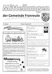 Mitteilungsblatt vom 06.12.2013 - Fronreute