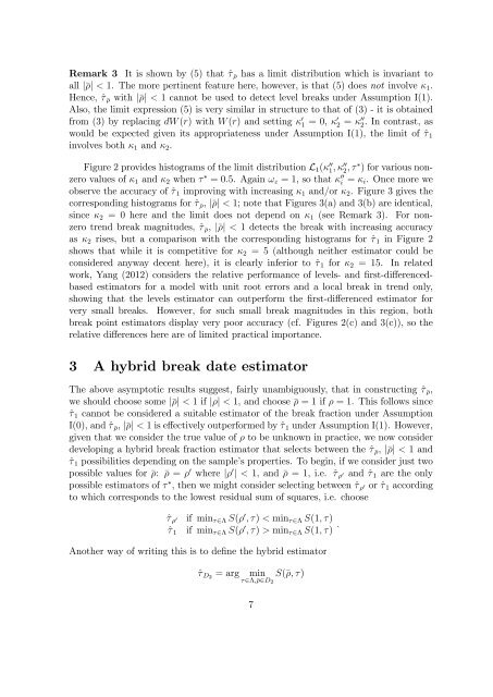 Break date estimation for models with deterministic structural change