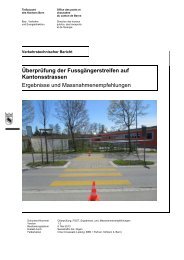 Bericht ÃœberprÃ¼fung FussgÃ¤ngerstreifen - Fussverkehr Schweiz