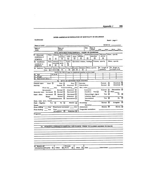 BIBLIOGRAPHIC INPUT SHEET TEMPORARY Patterns of mortality ...