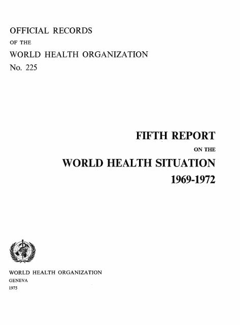 FIFTH REPORT - World Health Organization