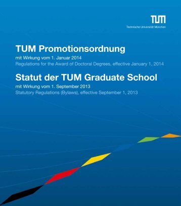 Statut der TUM-GS - Graduiertenzentrum Weihenstephan
