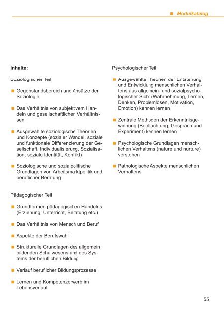 StudienfÃ¼hrer 2013/2014 - Hochschule der Bundesagentur fÃ¼r Arbeit