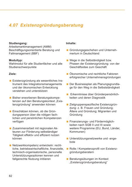 StudienfÃ¼hrer 2013/2014 - Hochschule der Bundesagentur fÃ¼r Arbeit