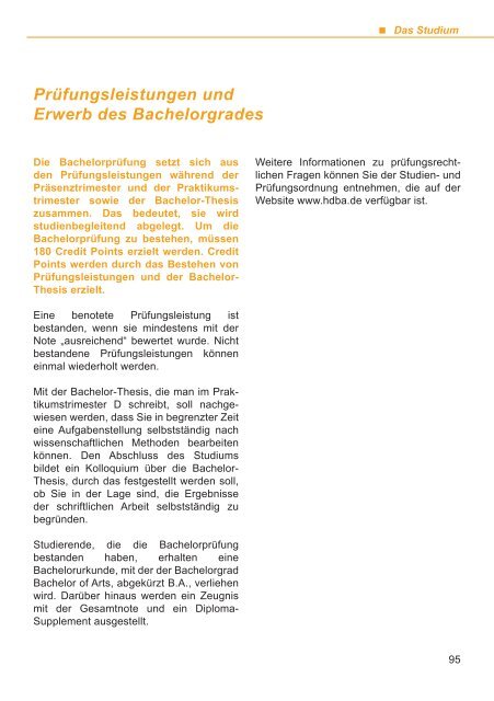 StudienfÃ¼hrer 2013/2014 - Hochschule der Bundesagentur fÃ¼r Arbeit