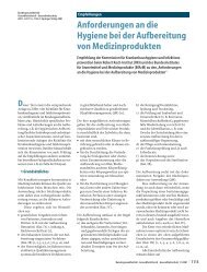 Anforderungen an die Aufbereitung von Medizinprodukten - RKI